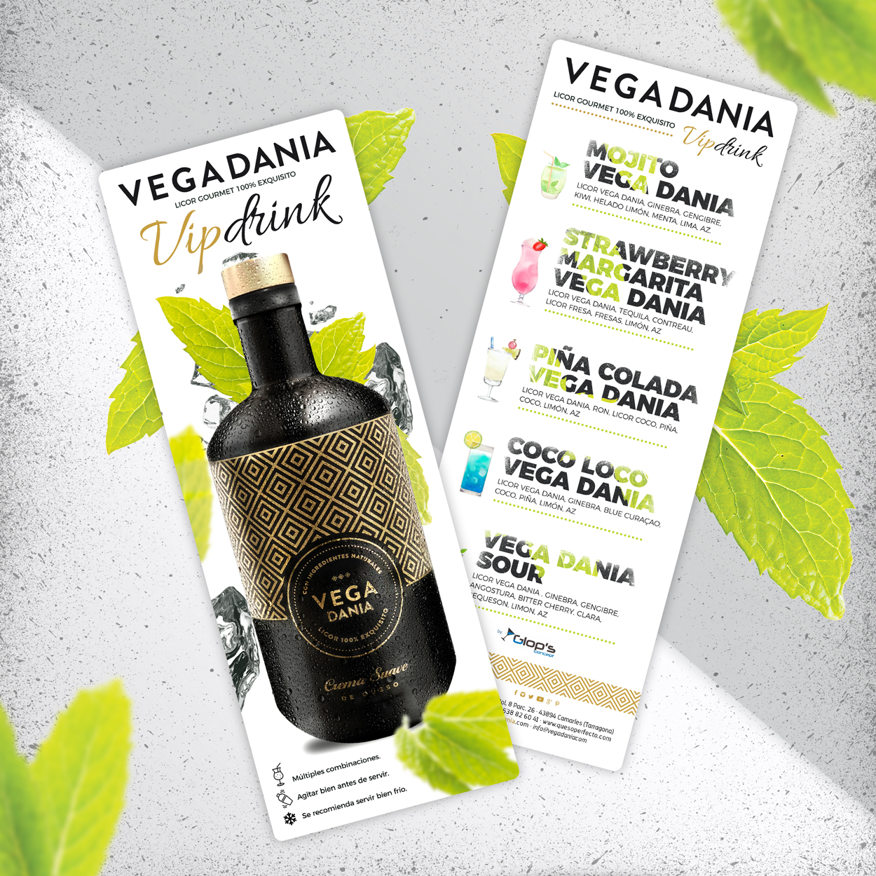 Nueva carta de cócteles veraniegos basados en el licor gourmet artesanal  Vega Dania - Vega Dania